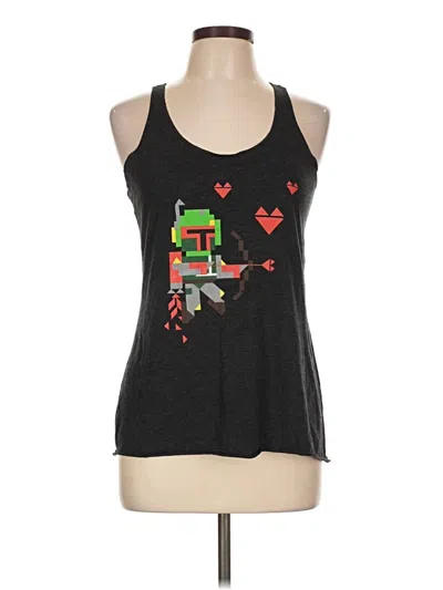 Pre-owned Next Level Apparel Tank Top Black Halter Neckline Tops