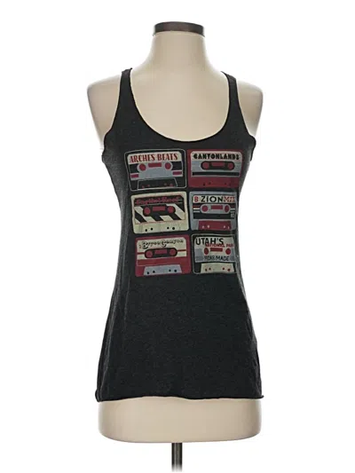 Pre-owned Next Level Apparel Tank Top Black Square Neckline Tops