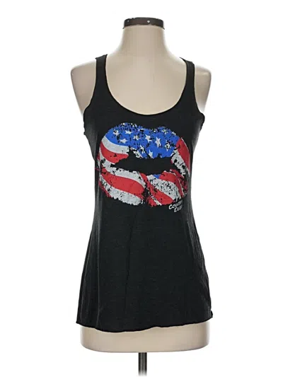 Pre-owned Next Level Apparel Tank Top Black Strapless Neckline Tops