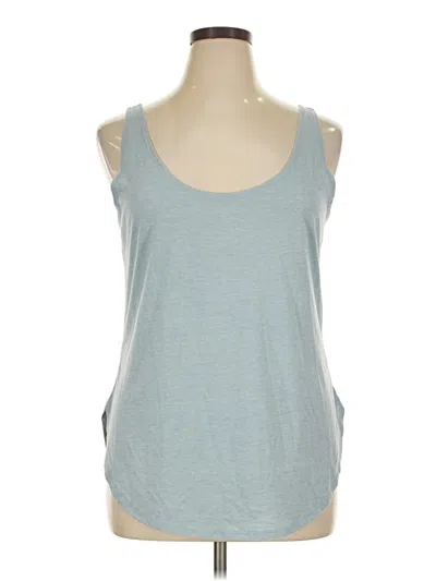 Pre-owned Next Level Apparel Tank Top Blue Strapless Neckline Tops
