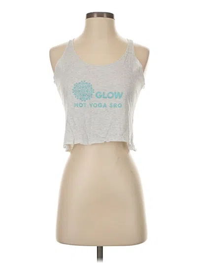 Pre-owned Next Level Apparel Tank Top Gray Halter Neckline Tops