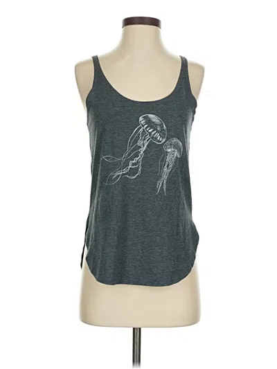Pre-owned Next Level Apparel Tank Top Gray Halter Neckline Tops