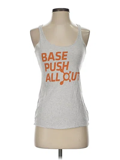 Pre-owned Next Level Apparel Tank Top Gray Halter Neckline Tops