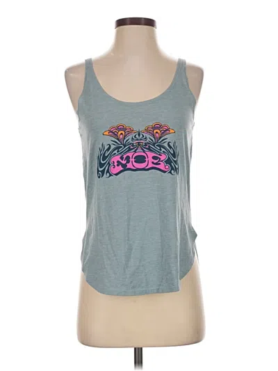 Pre-owned Next Level Apparel Tank Top Gray Halter Neckline Tops