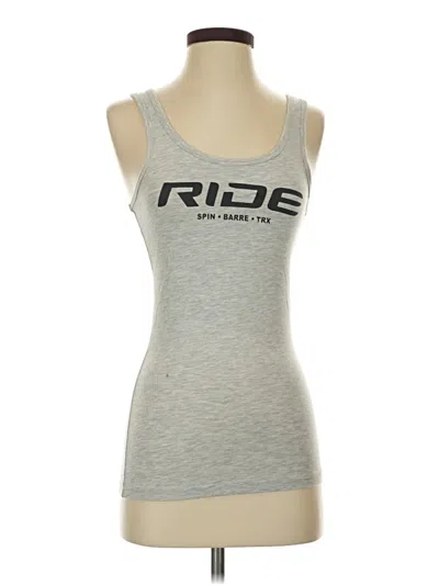 Pre-owned Next Level Apparel Tank Top Gray Strapless Neckline Tops