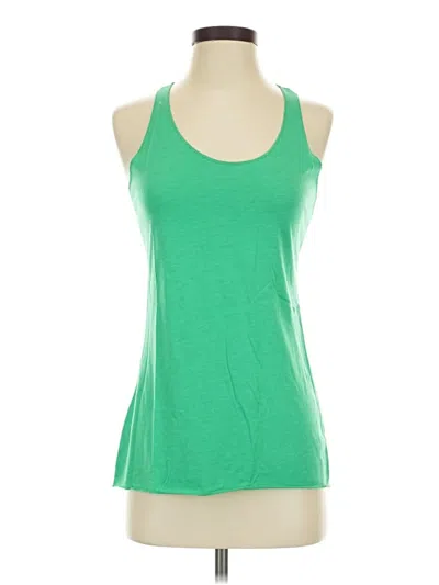 Pre-owned Next Level Apparel Tank Top Green Halter Neckline Tops