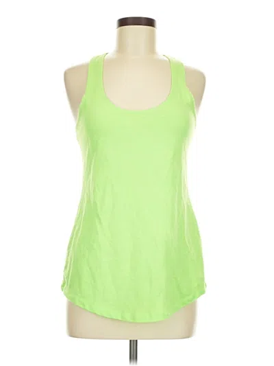 Pre-owned Next Level Apparel Tank Top Green Halter Neckline Tops