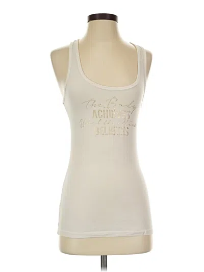 Pre-owned Next Level Apparel Tank Top Ivory Sweetheart Neckline Tops
