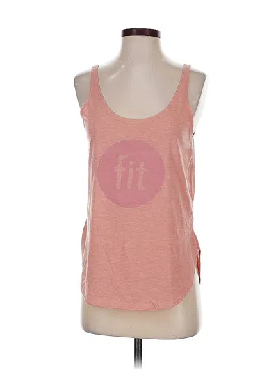 Pre-owned Next Level Apparel Tank Top Pink Strapless Neckline Tops