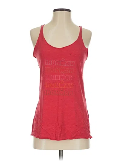 Pre-owned Next Level Apparel Tank Top Red Halter Neckline Tops