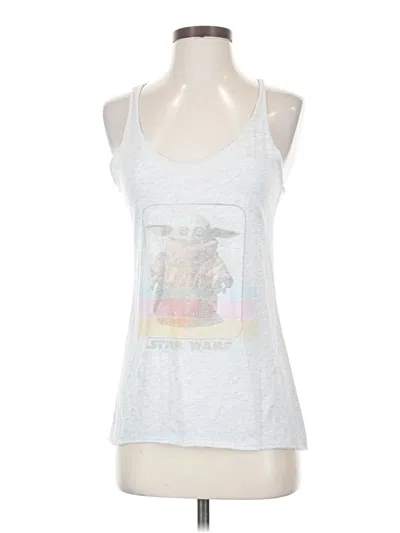 Pre-owned Next Level Apparel Tank Top Silver Halter Neckline Tops