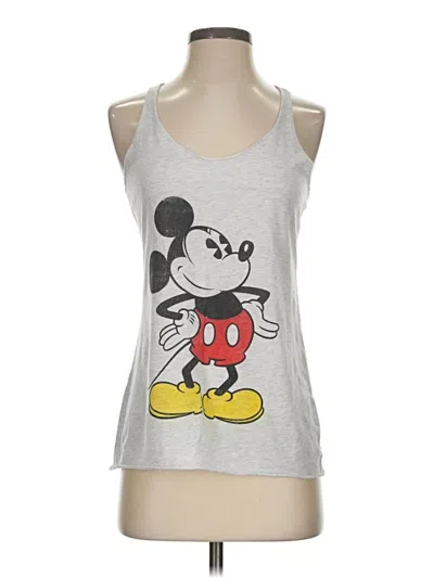 Pre-owned Next Level Apparel Tank Top Silver Halter Neckline Tops