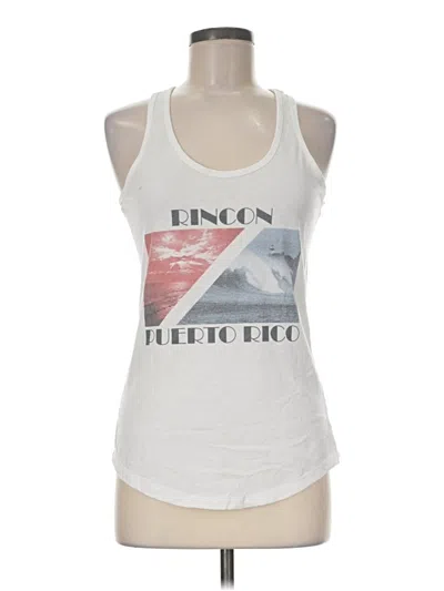 Pre-owned Next Level Apparel Tank Top White Halter Neckline Tops