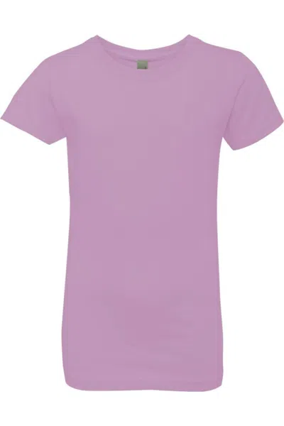 Next Level Kids' Girls Cotton Princess T-shirt In Purple