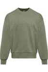 Next Level Heavyweight Crewneck Sweatshirt In Green