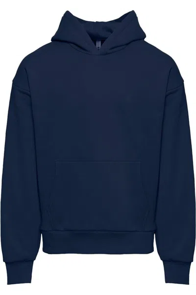 Next Level Heavyweight Fleece Hoodie In Blue