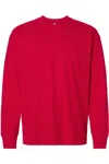 Next Level Heavyweight Long Sleeve T-shirt In Red