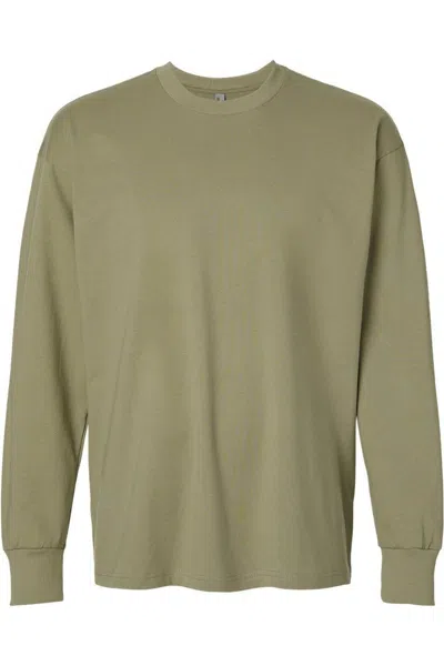 Next Level Heavyweight Long Sleeve T-shirt In Green
