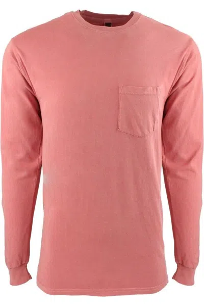 Next Level Inspired Dye Long Sleeve Pocket Crew In Multi