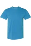 Next Level Inspired Dye Short Sleeve Crew In Blue