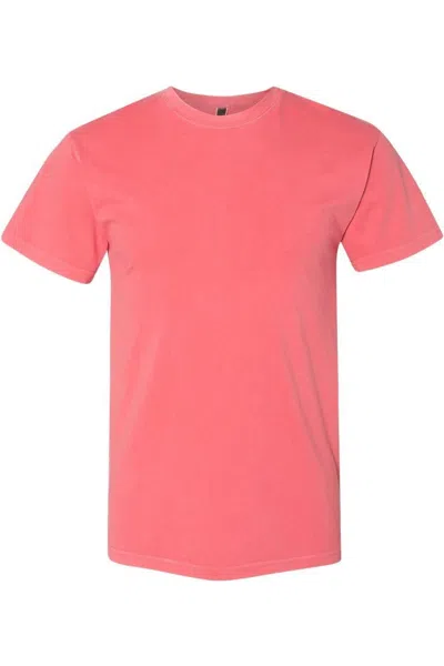 Next Level Inspired Dye Short Sleeve Crew In Pink