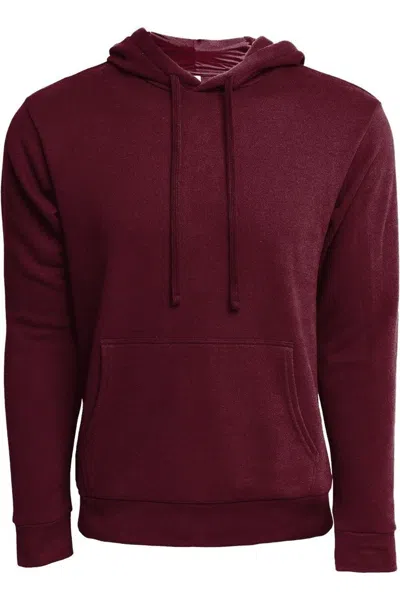 Next Level Laguna Sueded Hoodie In Burgundy