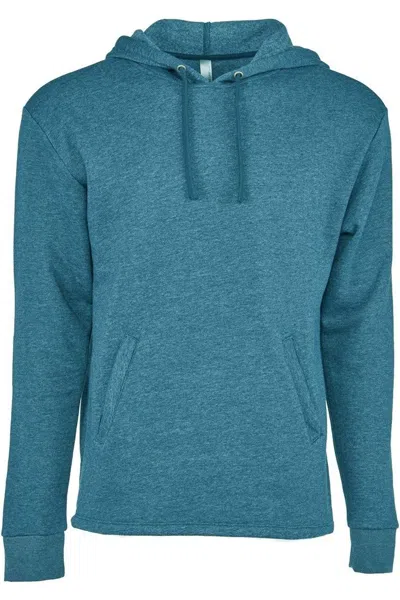 Next Level Malibu Welt Pocket Hoodie In Blue