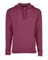 Next Level Malibu Welt Pocket Hoodie In Purple