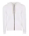Next Level Santa Barbara Full-zip Hoodie In White