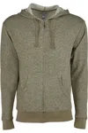 Next Level Pacifica Full-zip Hoodie In Green