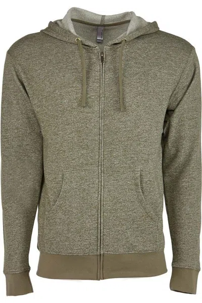 Next Level Pacifica Full-zip Hoodie In Green