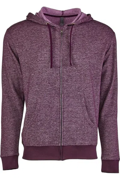 Next Level Pacifica Full-zip Hoodie In Pink