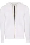 Next Level Santa Barbara Full-zip Hoodie In White