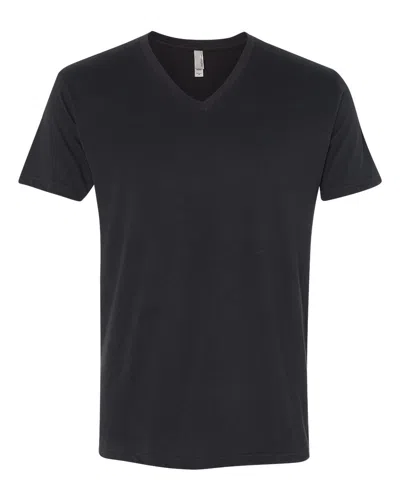 Next Level Sueded V-neck T-shirt In Black