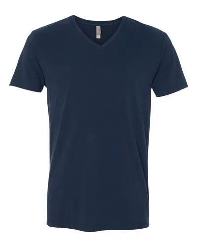 Next Level Sueded V-neck T-shirt In Blue