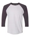 Next Level Triblend Three-quarter Raglan T-shirt In Multi
