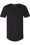 Next Level Unisex Cotton Long Body T-shirt In Black