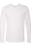 Next Level Unisex Cotton Long Sleeve T-shirt In White