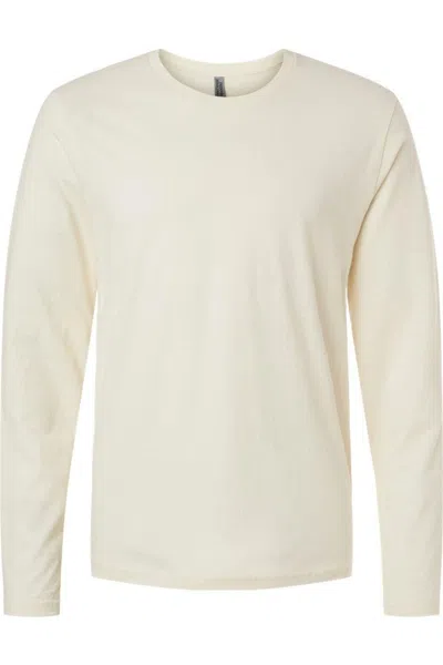 Next Level Unisex Cotton Long Sleeve T-shirt In White