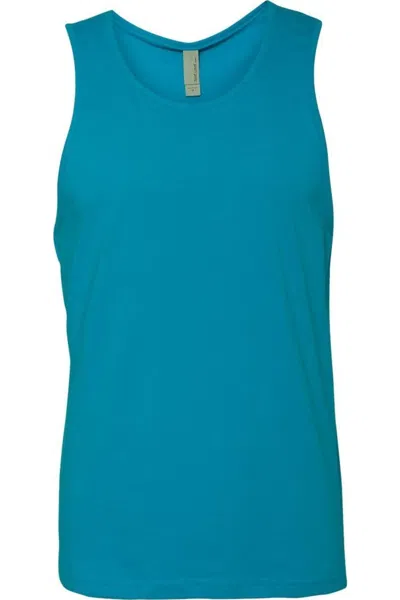 Next Level Unisex Cotton Muscle Tank In Blue