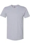 Next Level Unisex Cotton Long Body T-shirt In Grey