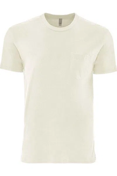 Next Level Unisex Cotton Pocket T-shirt In Neutral