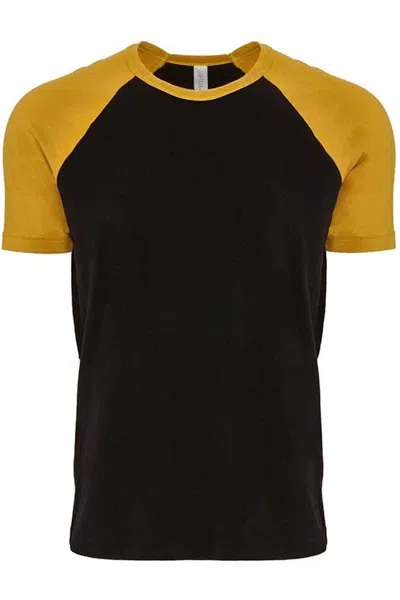 Next Level Unisex Cotton Raglan T-shirt In Multi