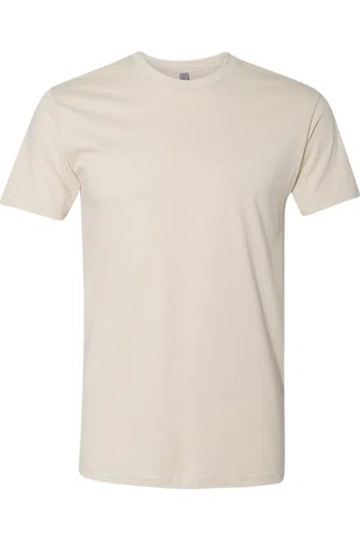 Next Level Unisex Cotton T-shirt In Beige