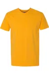 Next Level Unisex Cotton T-shirt In Gold