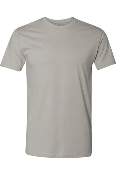 Next Level Unisex Cotton T-shirt In Grey