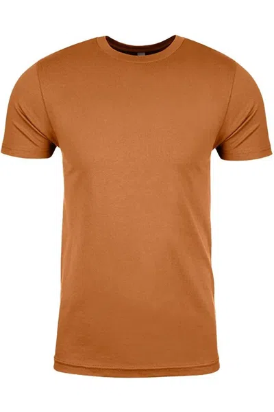Next Level Unisex Cotton T-shirt In Brown