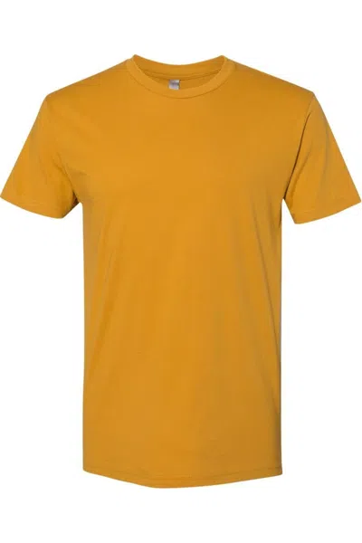 Next Level Unisex Cotton T-shirt In Yellow
