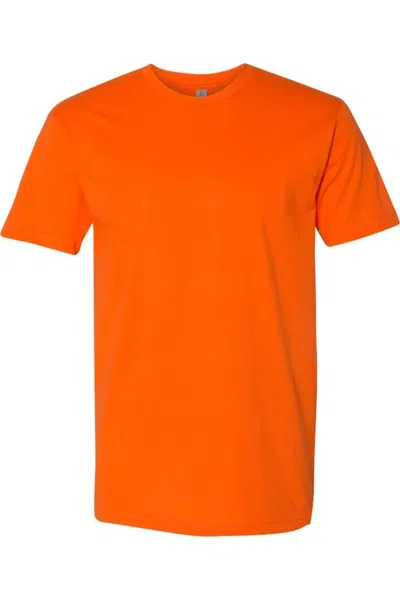 Next Level Unisex Cotton T-shirt In Orange
