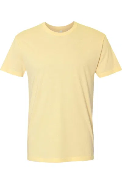 Next Level Unisex Cotton T-shirt In Yellow